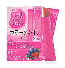 Коллаген пептид с протеогликанами Otsuka Collagen C Jelly, желе со вкусом лесных ягод. 31 стик.